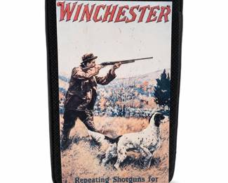 Winchester Repeating Shotguns Embossed Tin Sign with Hy S. Watson Art