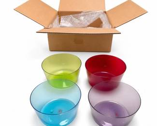 Roost Au Lait Glass Bowls, Set of 4, with SFMOMA Museum Store Box