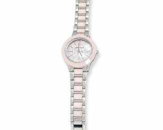 Anne Klein AK/3161 Lavender Ceramic Bracelet Watch, Mother-of-Pearl Dial