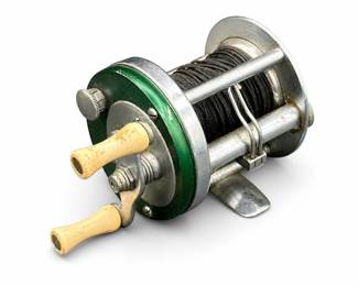 Shakespeare Marhoff No. 1964 Model GE Baitcasting Reel, Green Head Plate