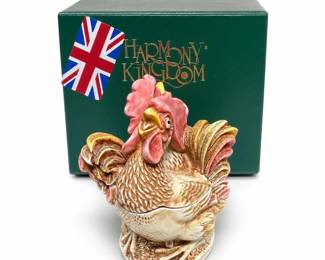 Harmony Kingdom Lords of the Roost Rooster Box, David Lawrence, Edition of 1,000