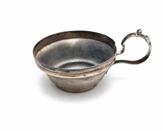 Small Sterling Silver Cup with Scrolled Loop Handle, 28 Grams