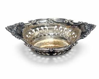 Gorham Cromwell Sterling Silver Pierced Nut Dish, No. 4780, Approx. 24 Grams