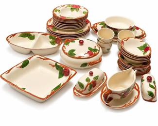 Franciscan Apple Dinnerware with Covered Casserole, Gravy Boat and Butter Dish