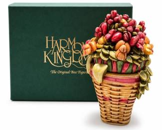 Harmony Kingdom Longaberger Snapdragon Basket Box Figurine, Limited Edition