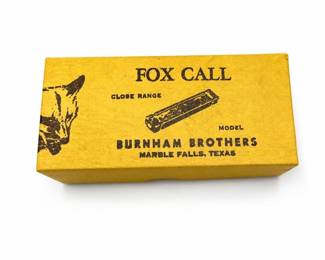 Burnham Brothers S-2 Close Range Fox Call with Box, Marble Falls, Texas