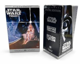 Star Wars Trilogy Widescreen DVD and 1997 Special Edition Widescreen VHS Sets