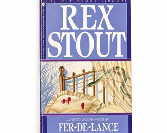 Rex Stout, Fer-de-Lance, Nero Wolfe Mystery, Bantam Paperback