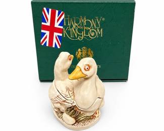 Harmony Kingdom Lords of the Lake Geese Trinket Box, 2002, with Carton