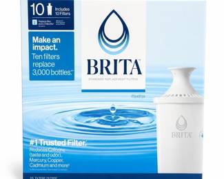 Brita Standard Replacement Water Filters, Model OB03, 10-Pack