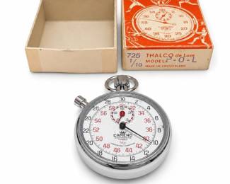 Camero Swiss 7 Jewels 1/10-Second Stopwatch and Thalco de Luxe Box