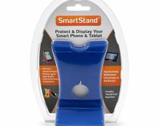CrowleyJones SmartStand Silicone Phone and Tablet Stand, Blue, in Package