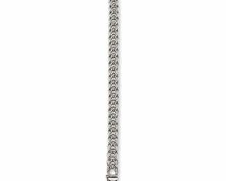 Double-Link Bracelet Marked Sterling, Safety Box Clasp, 13.45 g Gross
