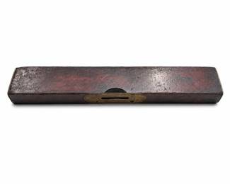 Stanley Rule & Level Co. Wood Spirit Level with Brass Top Plate and Tips