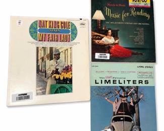Nat King Cole Sings My Fair Lady, Melachrino Music for Reading, Limeliters LPs