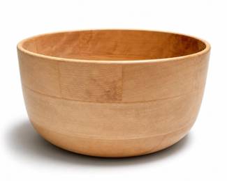 Woodbury's Woodenware Segmented Hardwood Salad Bowl, Shelburne, Vermont