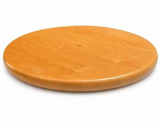 Solid Wood Lazy Susan with Honey Finish on Fournier Swivel Base