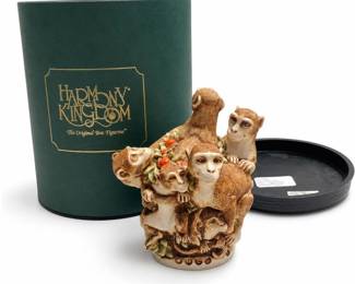 Harmony Kingdom Family Reunion Monkey Box Figurine, Limited Edition of 7,200