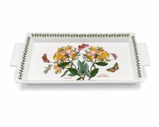 Portmeirion Botanic Garden Honeysuckle Handled Sandwich Tray, Made in Britain