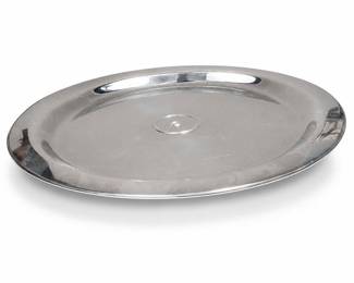 Kromex Chrome Lazy Susan Revolving Serving Platter with Original Foil Label