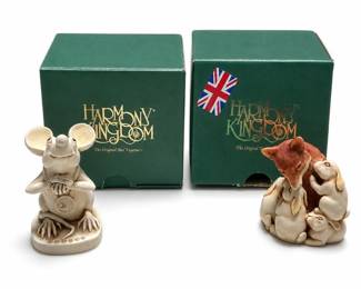 Harmony Kingdom The Mouse That Roared and Heaven's Gate Club Box Figurines