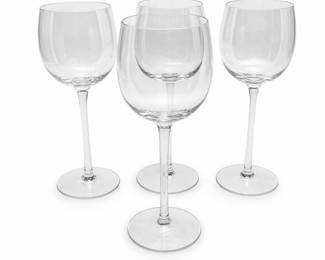 Judel Panel Optic Wine Glasses, 16 Panel, Set of 4