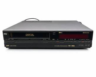 NEC DX-3500U Digital 4-Head Hi-Fi VHS VCR with Two TRB-D35 Remotes