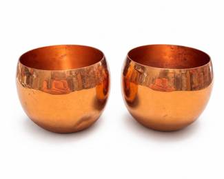 Coppercraft Guild Copper Roly-Poly Cups, Pair
