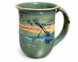 Timothy Weber Studio Pottery Stoneware Mug, Signed