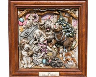 Harmony Kingdom Picturesque The Howling Tree Inn Framed Tile, Limited Edition