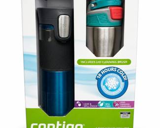 Contigo Brazos Autoseal Water Bottle and Pinnacle Travel Mug in Brazos Box