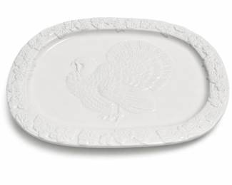 Martha Stewart Collection Forest Grove Embossed Turkey Platter, Macy's