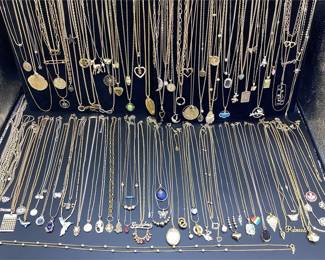 Trifari, Monet, Laurel Burch and Other Necklaces, Over 120