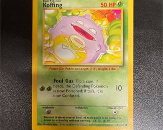 Pokémon TCG Koffing 51/102 Base Set Card, Unlimited