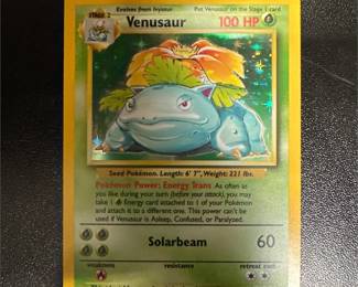 Pokémon TCG Venusaur 15/102 Base Set Holo Rare Card, Unlimited