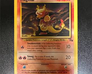 Pokémon TCG Magmar 39/62 Fossil Card, Unlimited