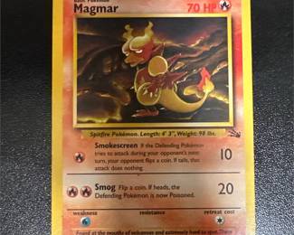 Pokémon TCG Magmar 39/62 Fossil Card, Unlimited