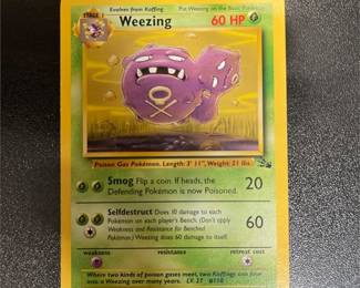 Pokémon TCG Weezing 45/62 Fossil Card, Unlimited
