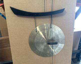 Woodstock Chimes Emperor Gong with Black Wood Suspension