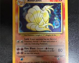 Pokémon TCG Ninetales 12/102 Base Set Holo Rare Card, Unlimited