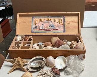 Chicago Tool & Kit Home Helper No. 2 Boy's Chest with Seashell Collection