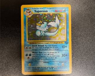Pokémon TCG Vaporeon 12/64 Jungle Holo Rare Card, Unlimited