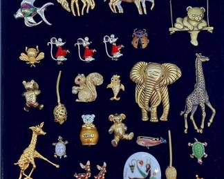 Sarah Coventry, Swarovski & Other Animal and Insect Brooches