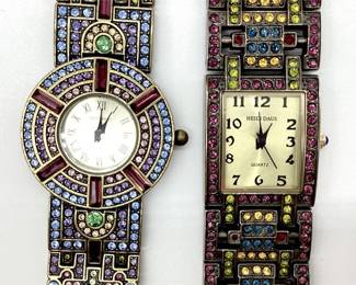 Heidi Daus Multicolor Crystal Bracelet Watches, Round & Rectangular