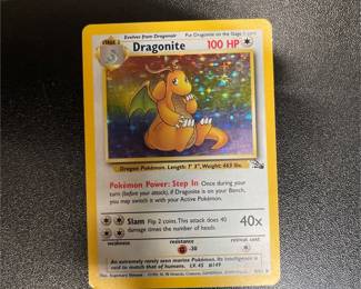 Pokémon TCG Dragonite 4/62 Fossil Holo Rare Card, Unlimited