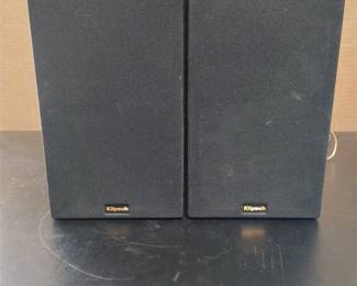 Pair of Klipsch Reference R-14M Bookshelf Speakers with Speaker Wire
