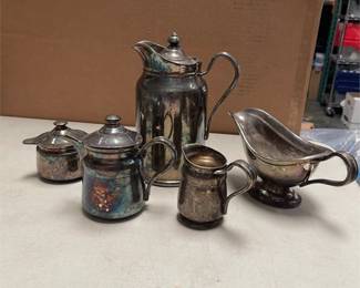 Reed & Barton Silver Soldered Silverplate Hollowware with Companion Pieces