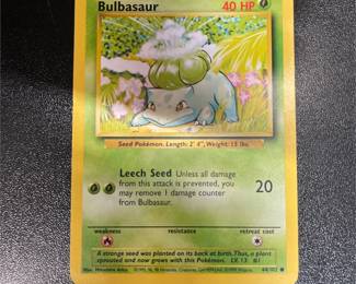 Pokémon TCG Bulbasaur 44/102 Base Set Card, Unlimited