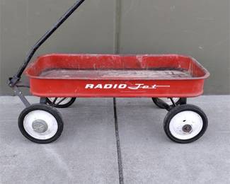 Radio Flyer Radio Jet Red Steel Child's Pull Wagon