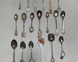Rolex Bucherer Lucerne and SS Empress of Canada Souvenir Spoons, Lot of 19
